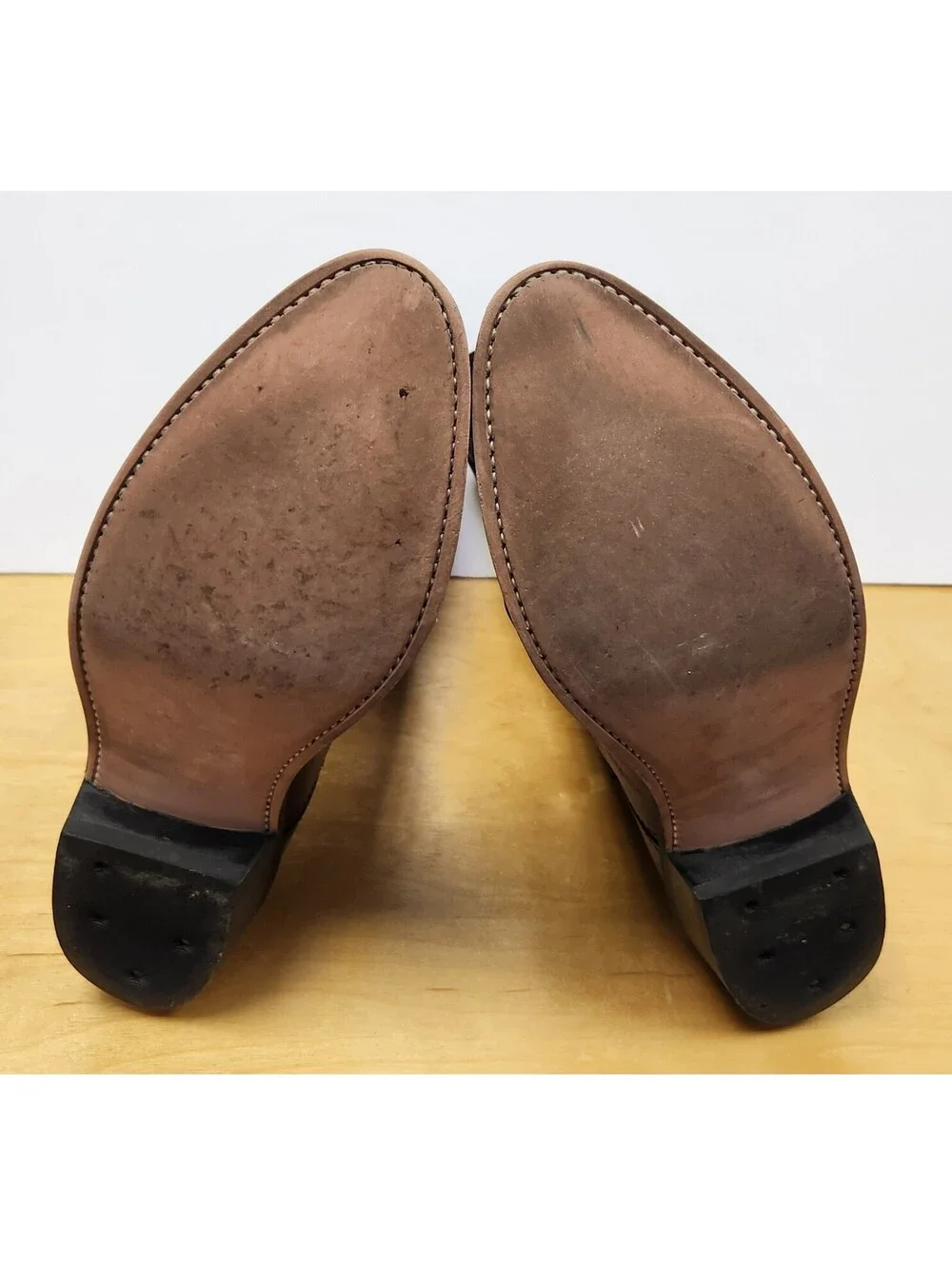 Old West Men’s Burgundy Wine Smooth Leather Western Boots Size 10.5 D SCM7013